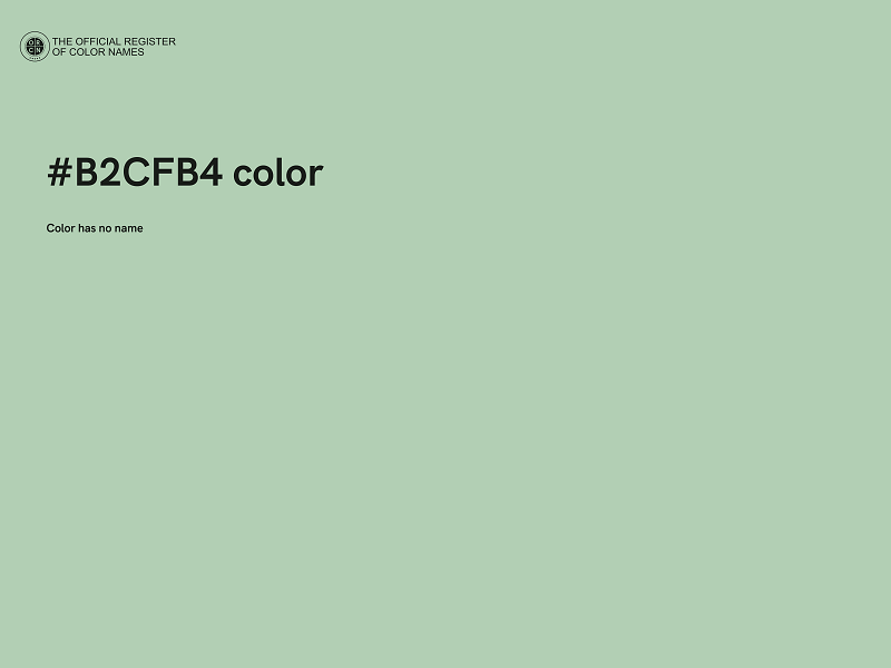 #B2CFB4 color image