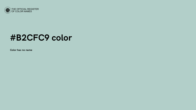 #B2CFC9 color image