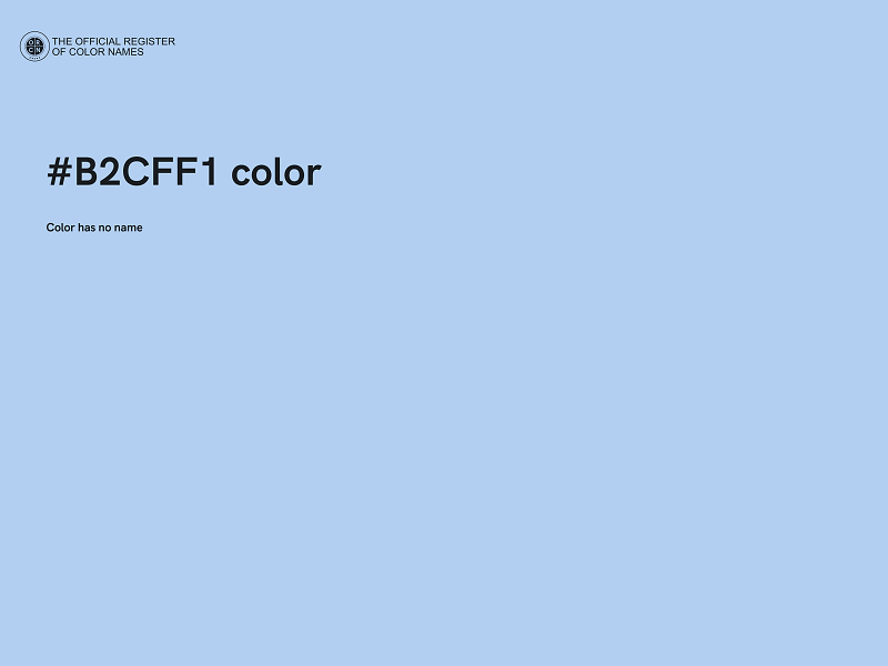 #B2CFF1 color image