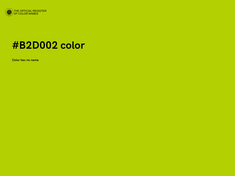 #B2D002 color image