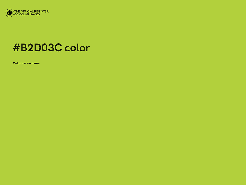 #B2D03C color image