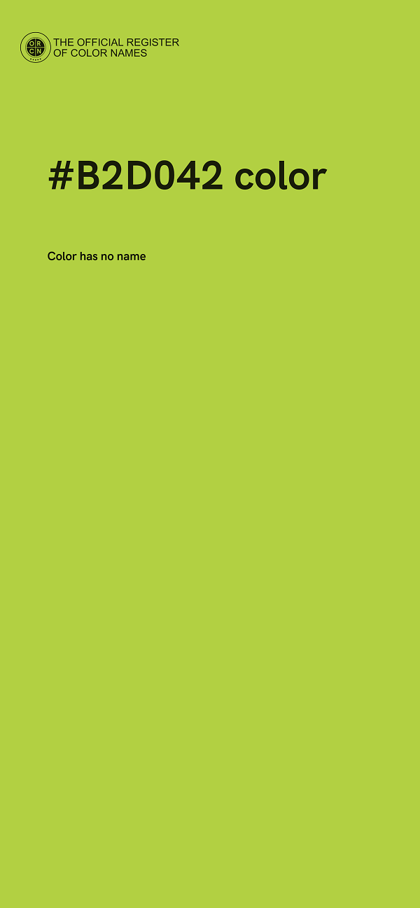 #B2D042 color image