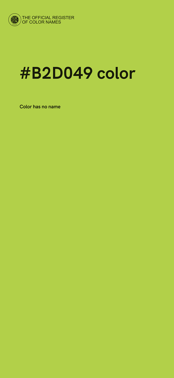 #B2D049 color image