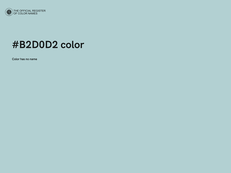 #B2D0D2 color image