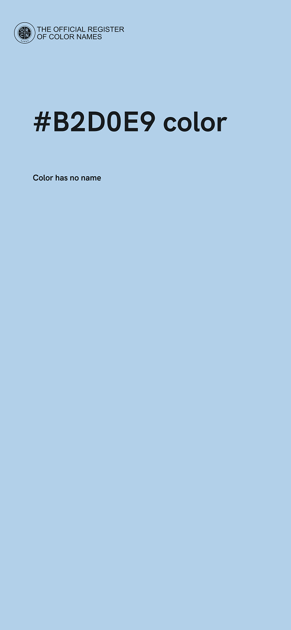 #B2D0E9 color image