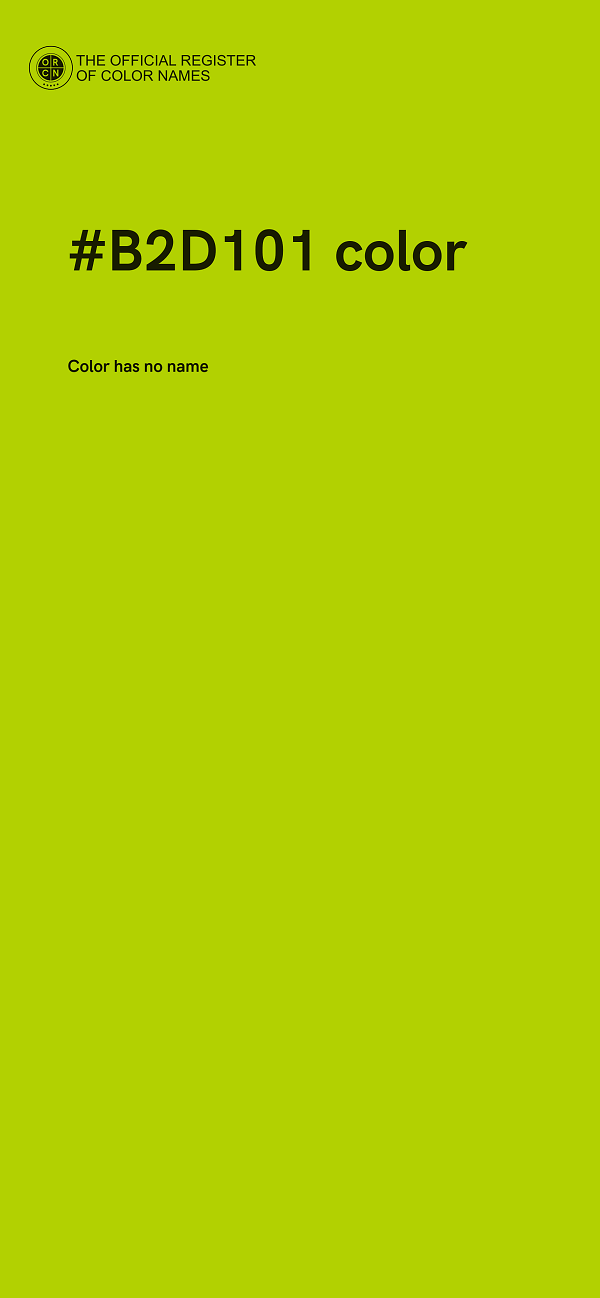 #B2D101 color image
