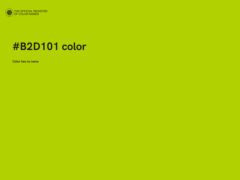 #B2D101 color image