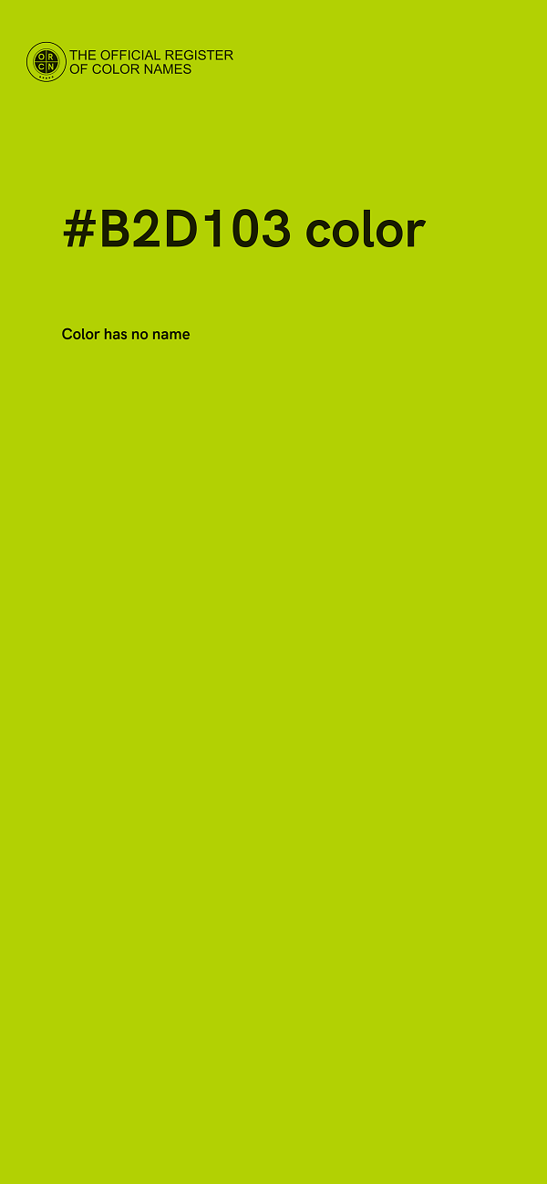 #B2D103 color image