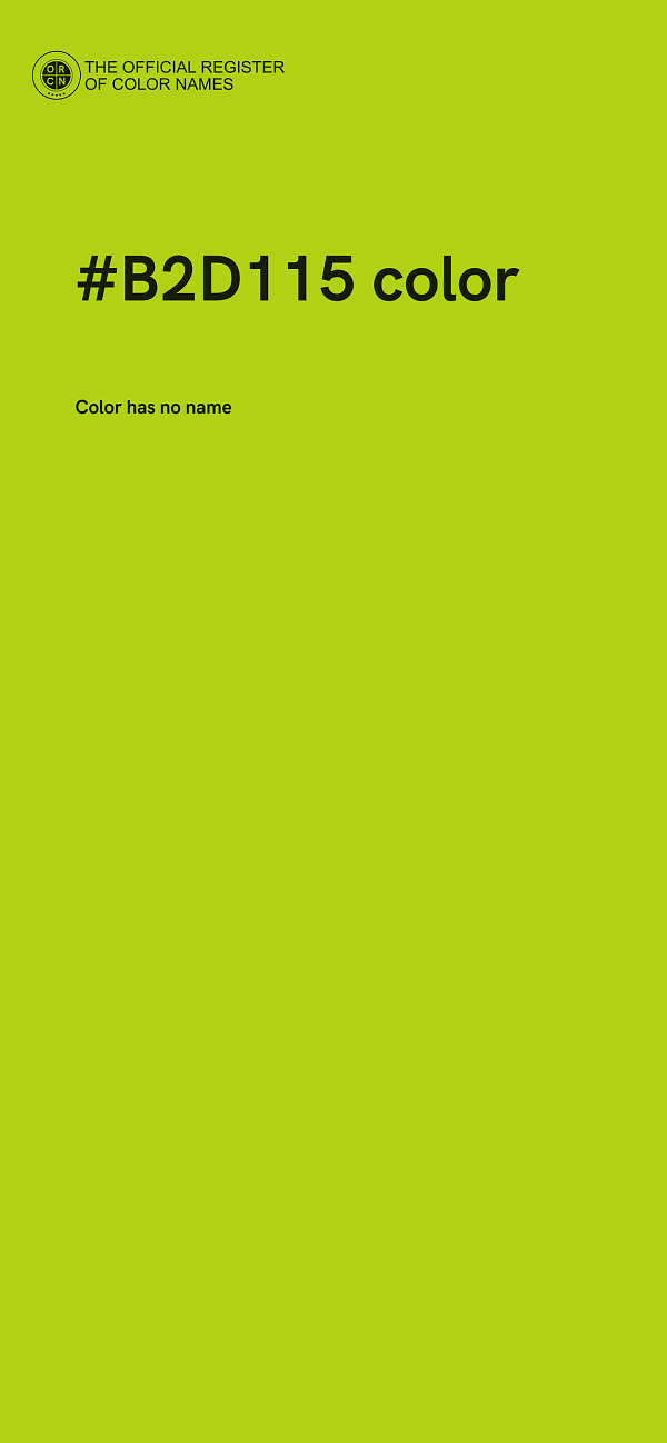 #B2D115 color image