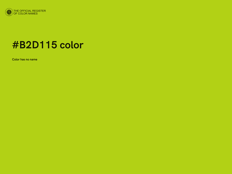 #B2D115 color image