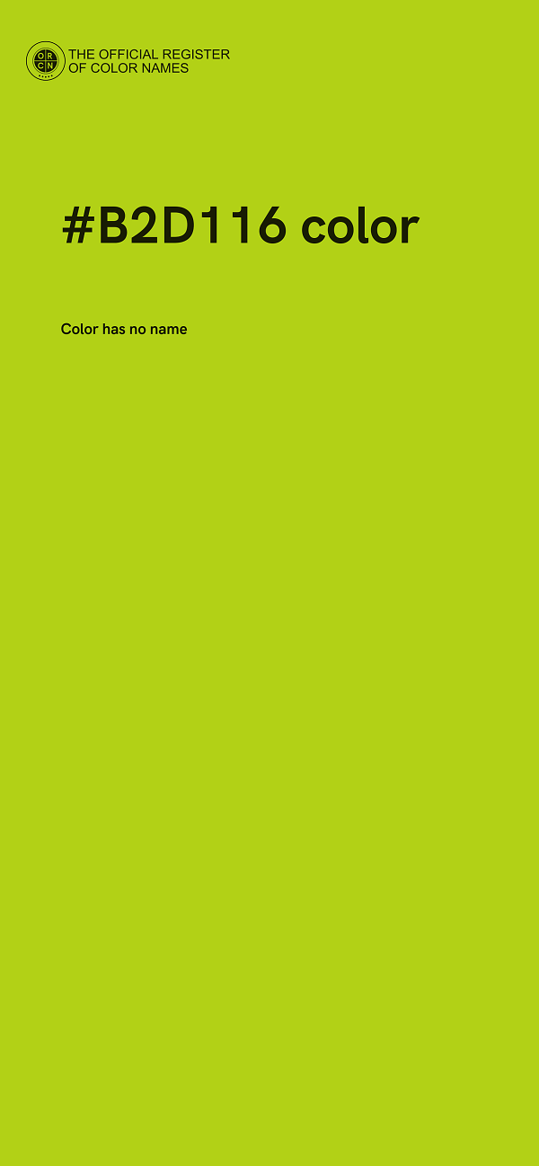 #B2D116 color image