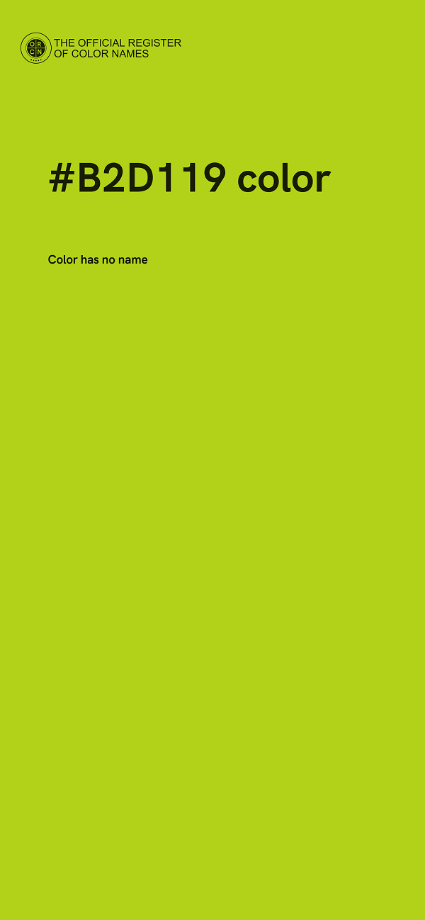 #B2D119 color image