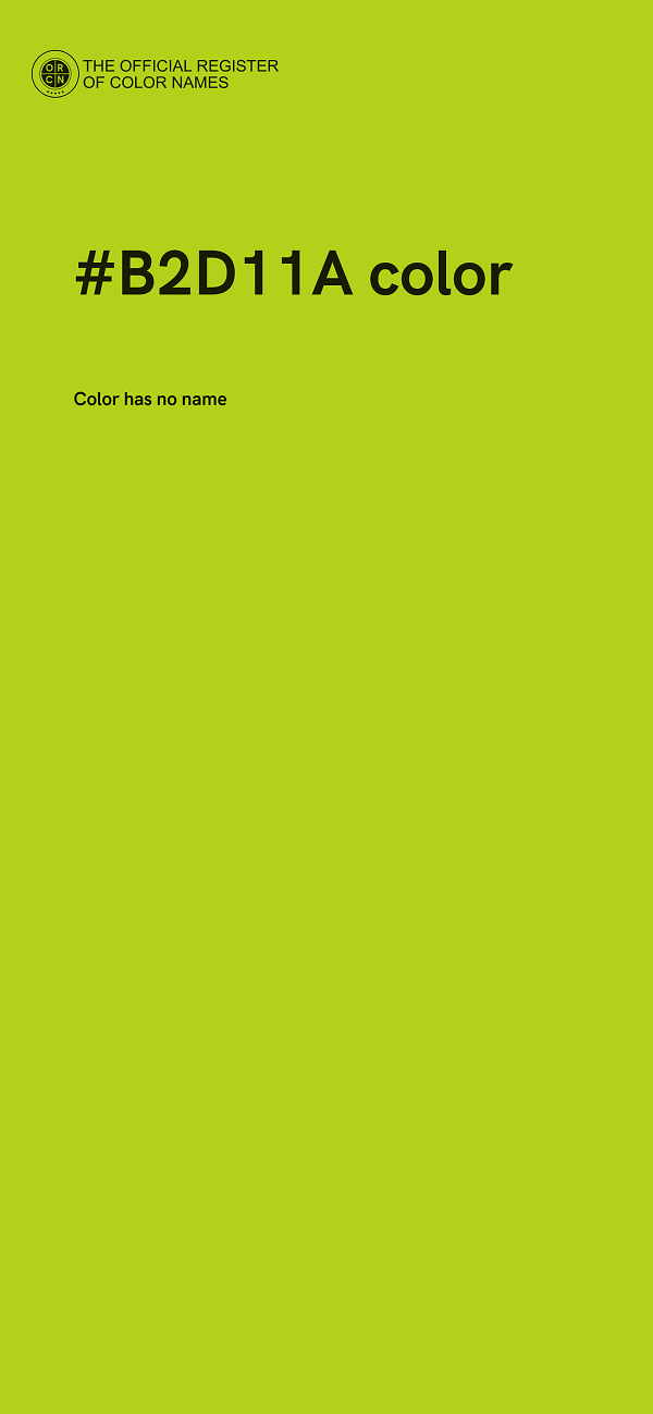 #B2D11A color image