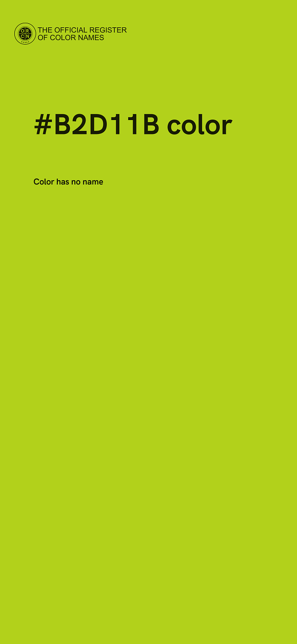 #B2D11B color image
