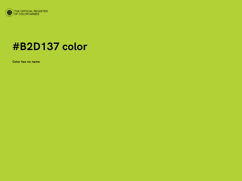 #B2D137 color image