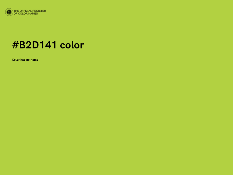 #B2D141 color image