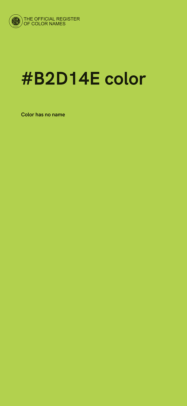#B2D14E color image