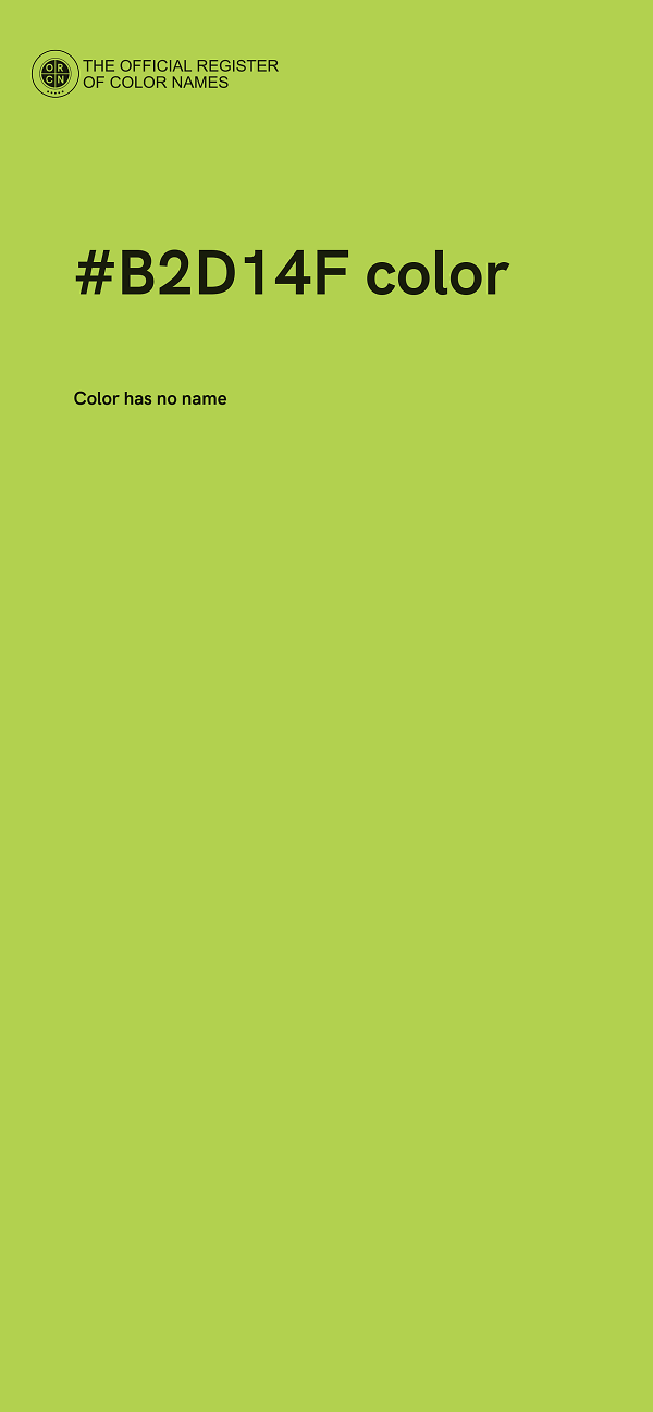 #B2D14F color image