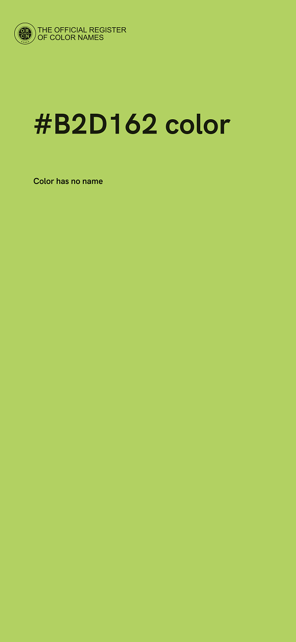 #B2D162 color image