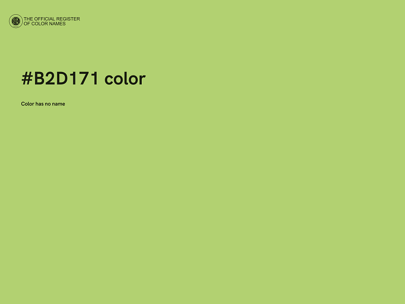 #B2D171 color image