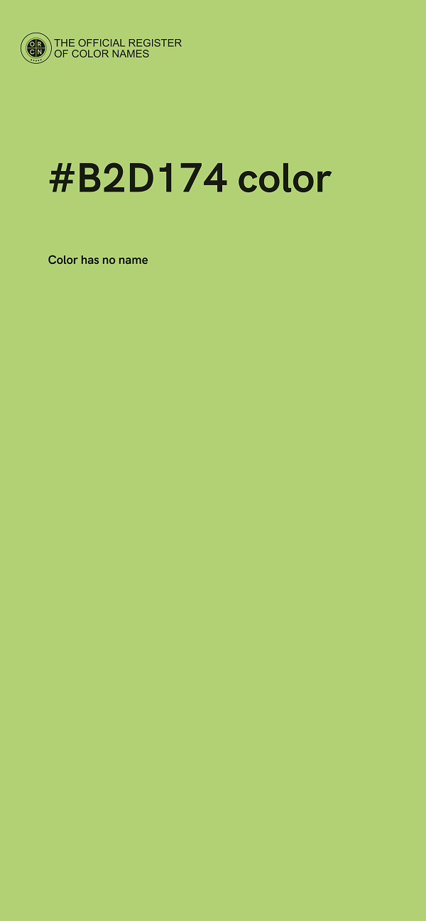 #B2D174 color image