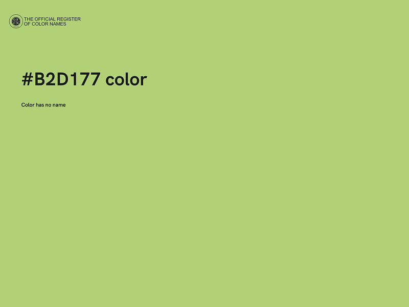 #B2D177 color image