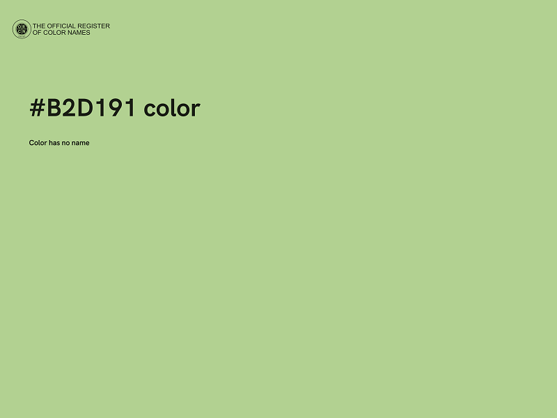 #B2D191 color image