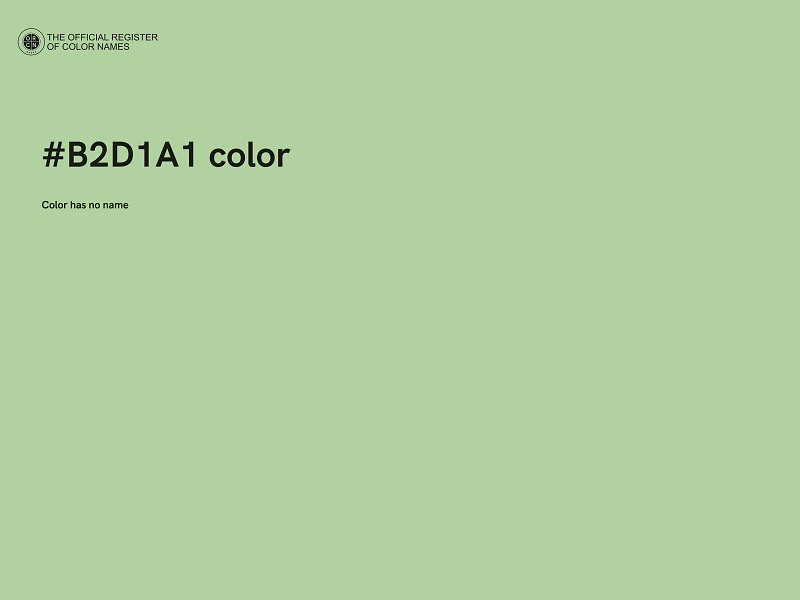 #B2D1A1 color image
