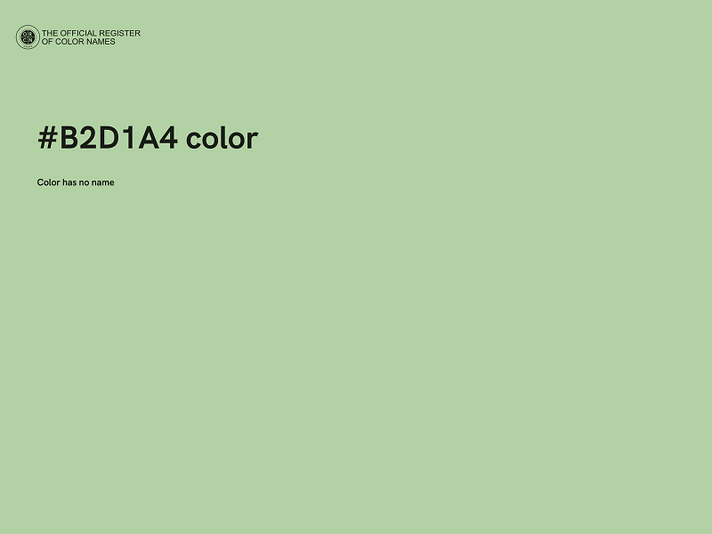 #B2D1A4 color image