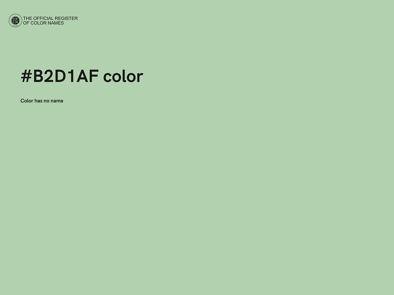 #B2D1AF color image