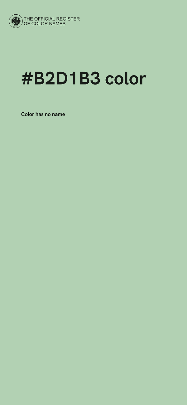 #B2D1B3 color image