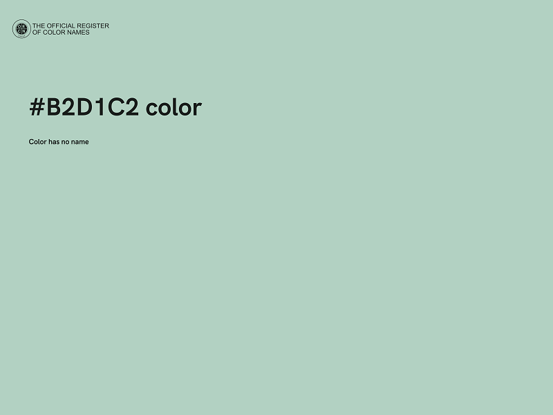 #B2D1C2 color image