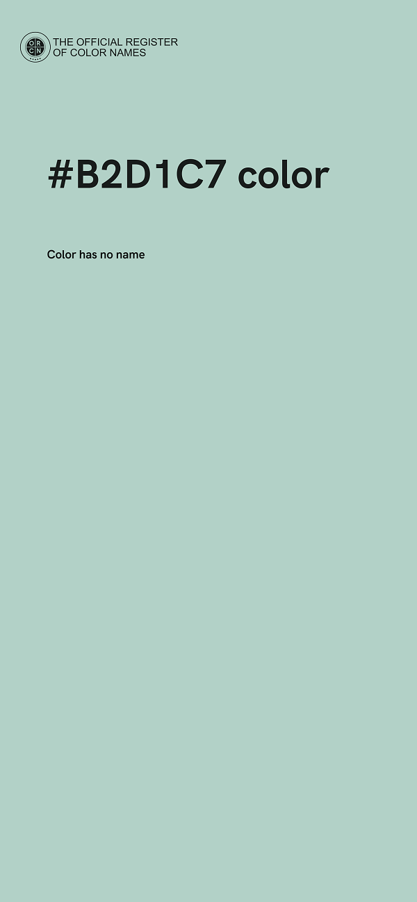 #B2D1C7 color image