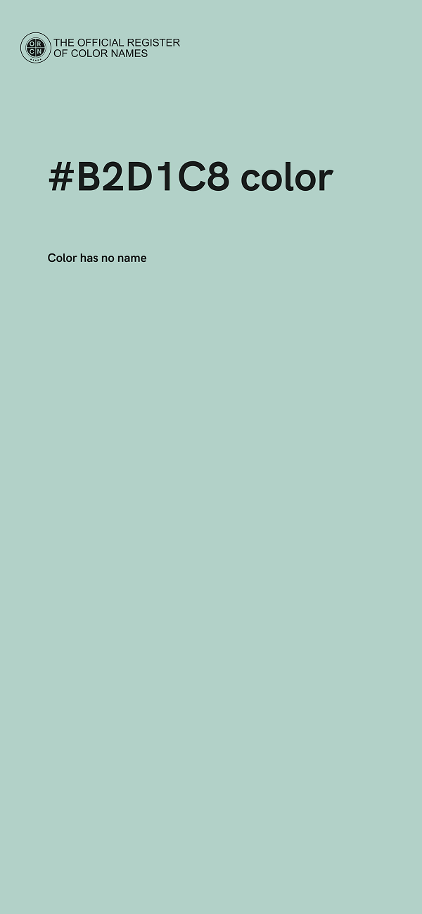 #B2D1C8 color image