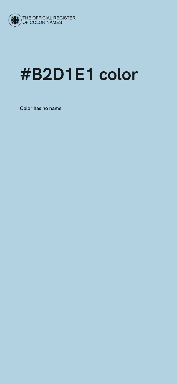 #B2D1E1 color image