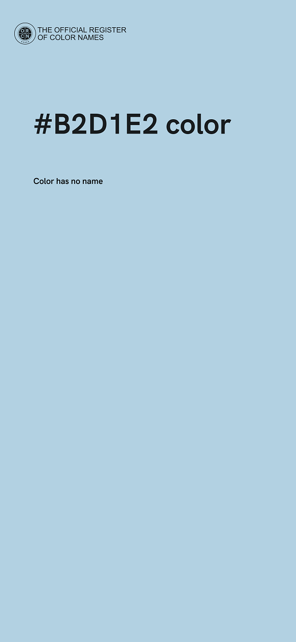 #B2D1E2 color image