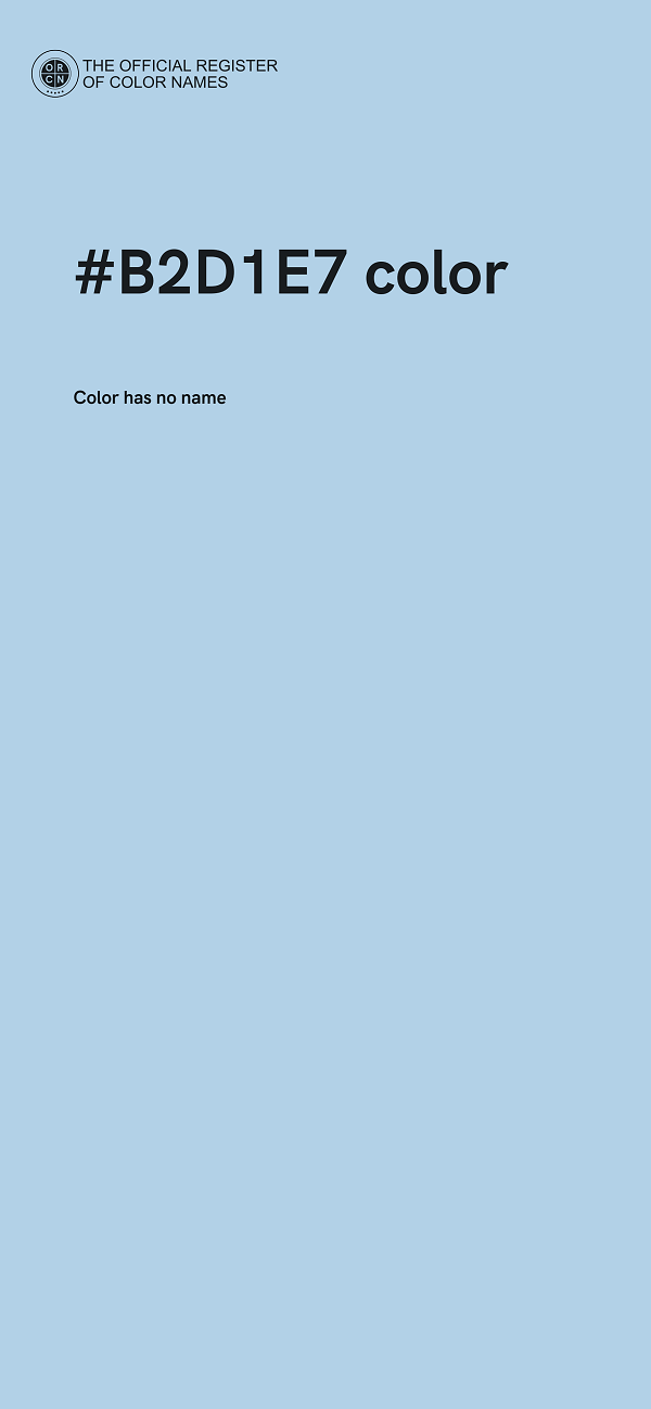 #B2D1E7 color image