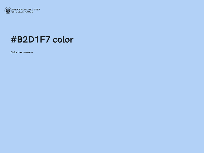 #B2D1F7 color image