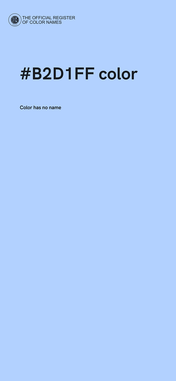 #B2D1FF color image