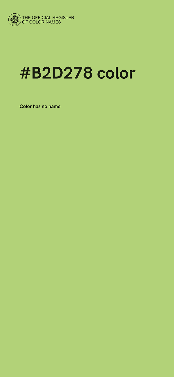 #B2D278 color image