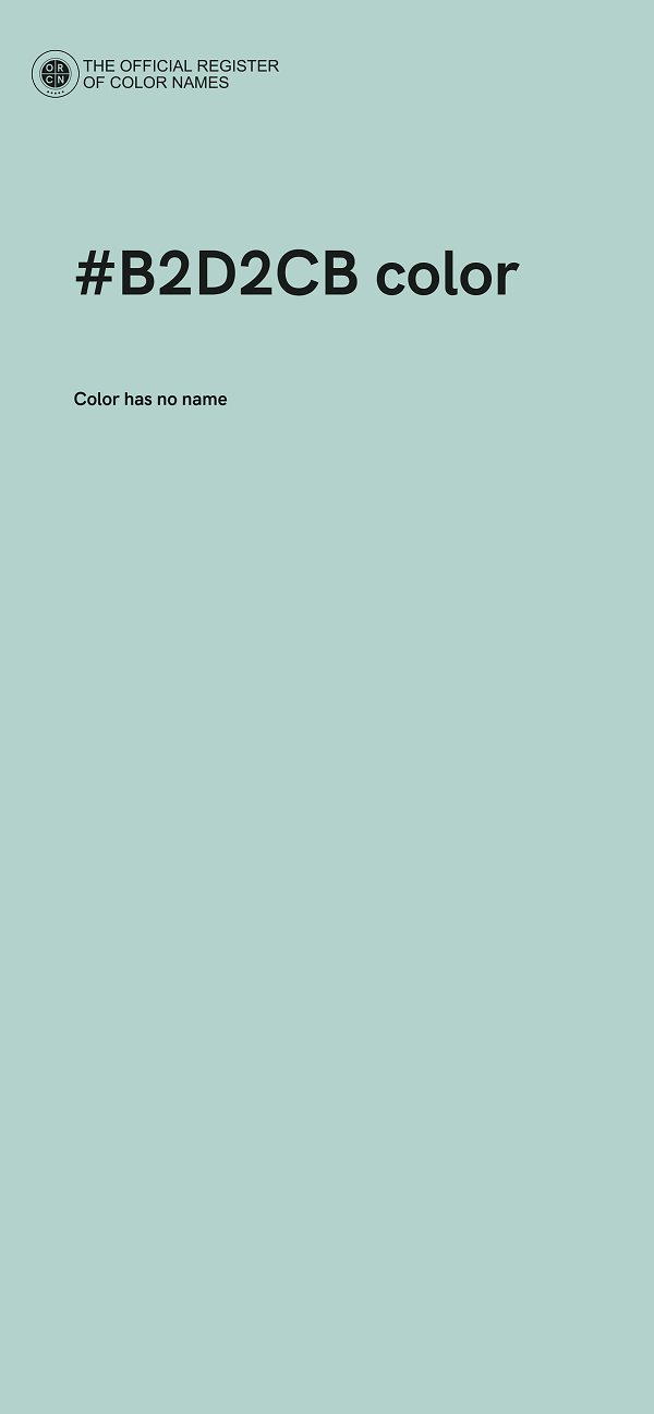 #B2D2CB color image