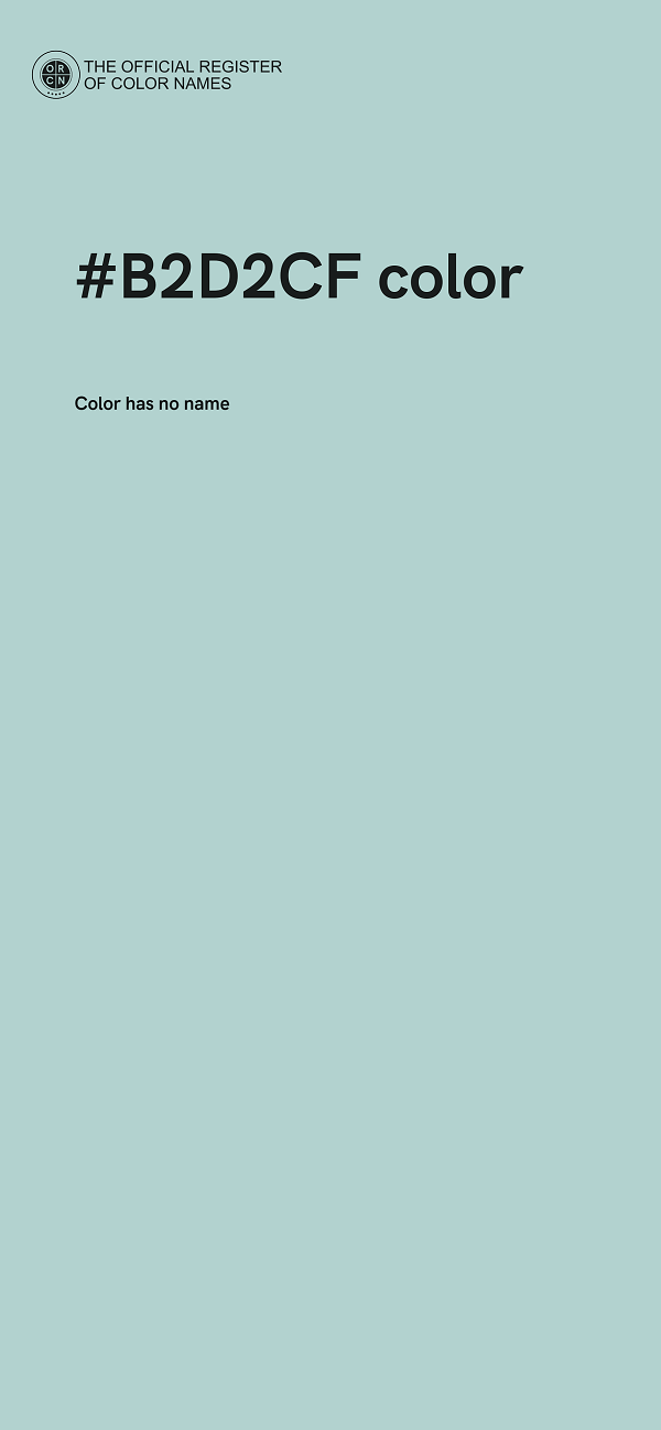 #B2D2CF color image