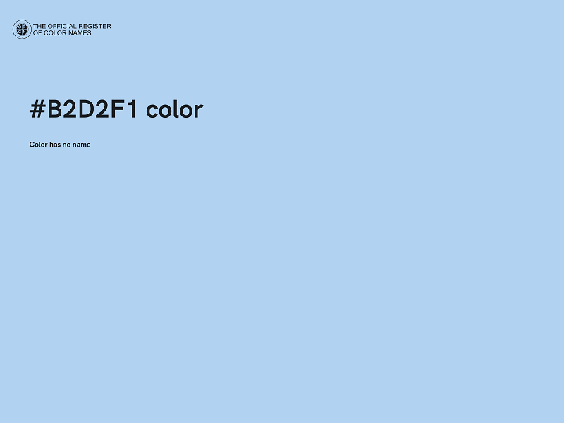 #B2D2F1 color image