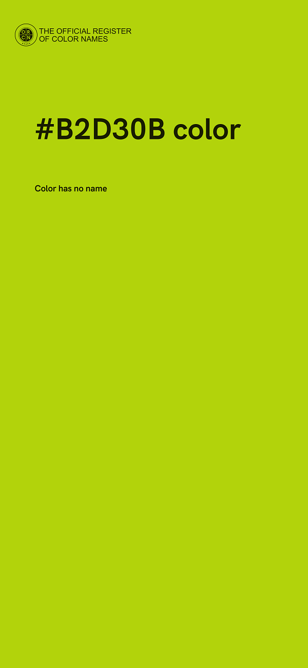 #B2D30B color image