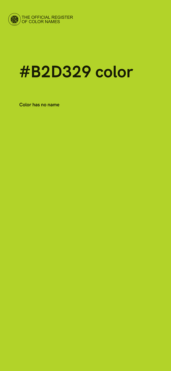 #B2D329 color image