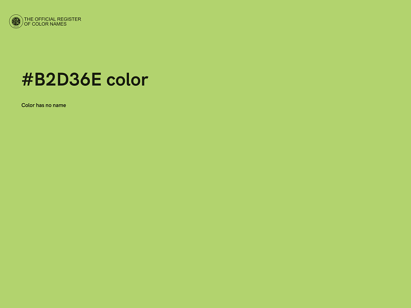 #B2D36E color image