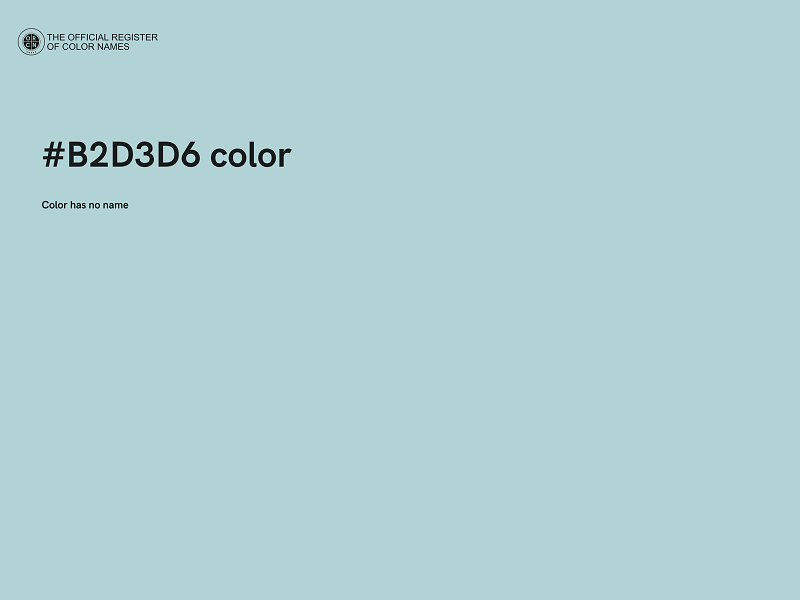 #B2D3D6 color image