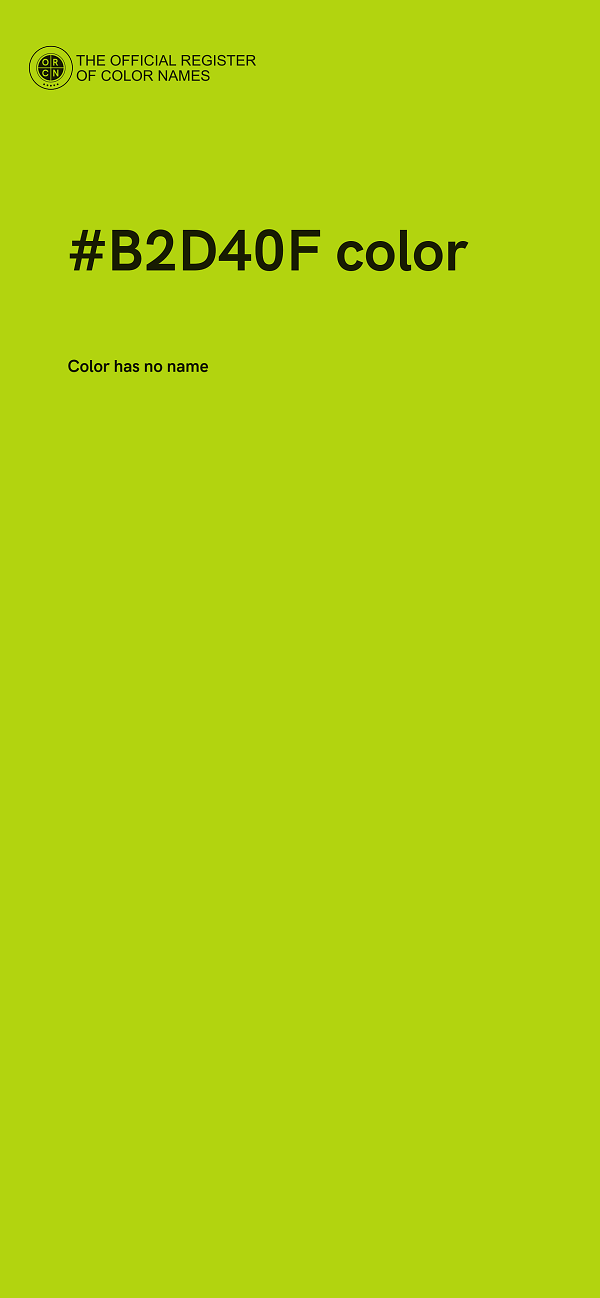 #B2D40F color image