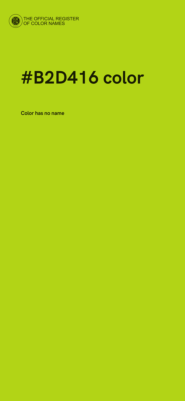 #B2D416 color image