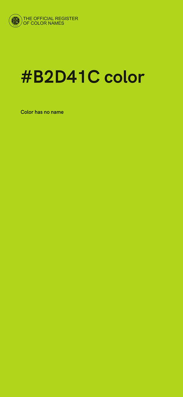 #B2D41C color image